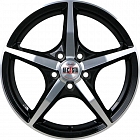 Диск литой 15x6.0 5x100 ET38 d57.1 ALCASTA M56 BKF