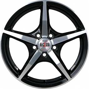 Диск литой 15x6.0 5x100 ET38 d57.1 ALCASTA M56 BKF