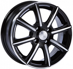 Диск литой 14x5.5 4x100 ET49 d56.6 SKAD МОНАКО (Алмаз Черный)