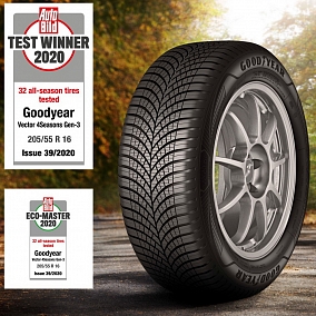 Автошина 275/45 R20 110W XL GOODYEAR Vector 4Seasons G3