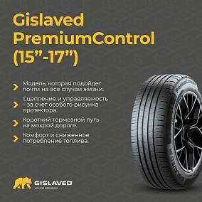 Автошина 205/55 R16 91H GISLAVED PremiumControl